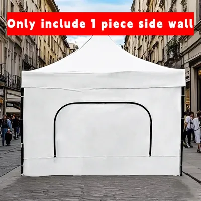 Sonnenschutz-Seitenwand mit Netzfenster für 10 x 10 Pop-Up-Überdachung – Sofort-Überdachung für den Außenbereich mit geradem Bein, 1 PS (nur Seitenwand)