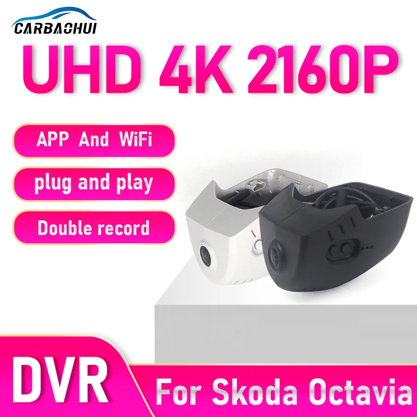 Für Skoda Octavia 2019-2025 Vorne und Hinten Dash Cam für Auto Kamera Recorder Dashcam WIFI Auto Dvr Aufnahme geräte Zubehör Image