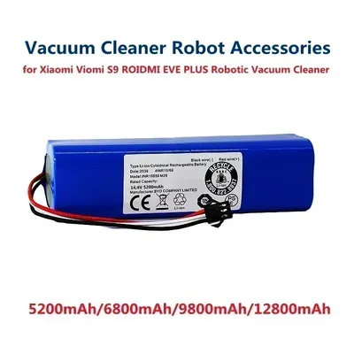 14,4 V 5200 mAh Li-Ionen-Akku für Xiaomi Viomi S9 ROIDMI EVE PLUS Robotic Staubsauger Zubehör Image