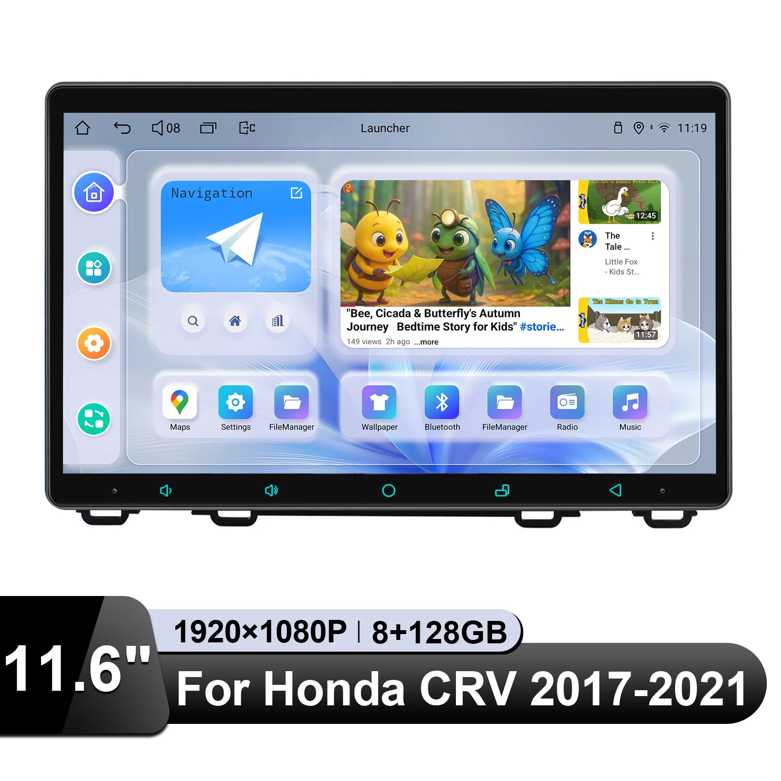 JOYING Upgrade Carplay 11,6 "Autoradio Stereo Multimedia Player Für Honda CRV CR-V 2017-2021 Halten fabrik Amp & OEM Reverse Kamera Image