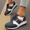 Plus Größe 44, modische Sportschuhe für Damen, bequeme Keil-Freizeitschuhe, vielseitige