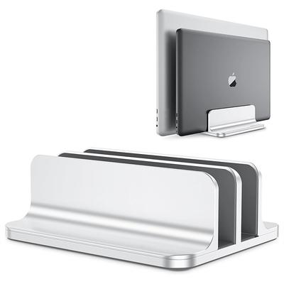 Double Desktop Stand Holder with Adjustable Dock Up to 17.3 inch Dock Version Vertical Laptop Stand