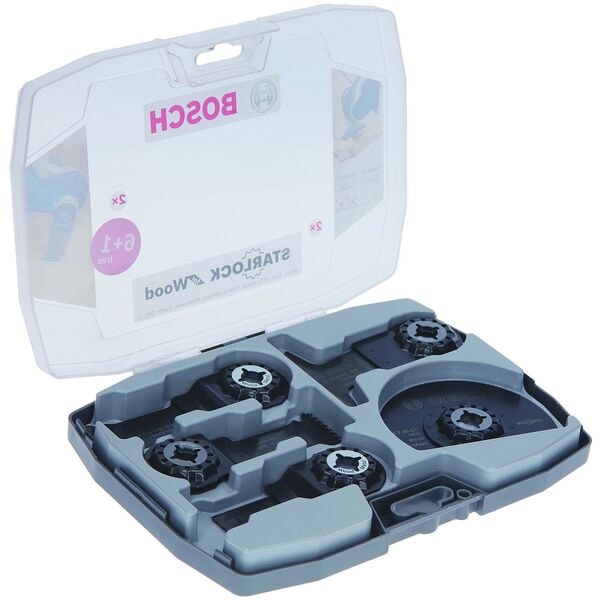 BOSCH Segment- und Tauchsägeblätter-Set »Starlock Holz« 7 Stück braun Image