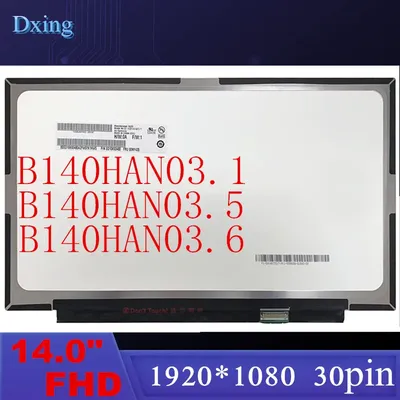 14 " laptop LCD B140HAN03.1 B140HAN03.5 B140HAN03.6 Para Lenovo ThinkPad X1 Carbono 2017 2018