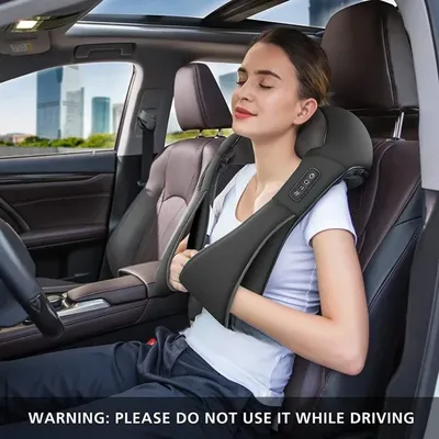 Shiatsu Neck Shoulder Massager Hot Compress Cervical Massagers Cars Home Kneading Massaging Shawl