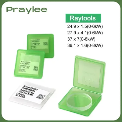 Raytools Original Laser Lens Optical Protective Windows 4kw 1064nm 27.9x4.1 24.9x1.5 37x7 211LCG0037