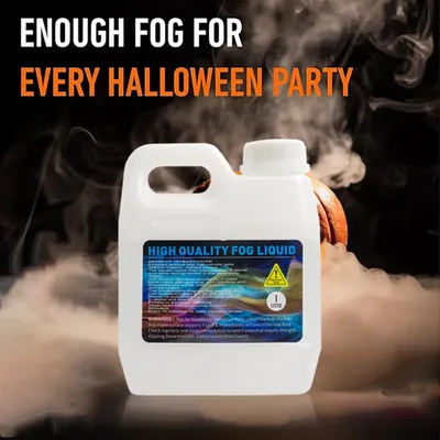 Smoke Fog Machine oil Liquid, Party Fog Juice 1L/1.5L for Water Based Foggers, Perfect for 400 Watt