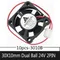 10Pcs Gdstime 30MM DC 24V 2Pin Ball Bearing 30x30x10mm 3010 3cm Small CPU Cooler Brushless Cooling