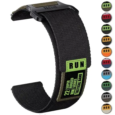 20 22mm Garmin Easy Fit Nylon Strap For Forerunner 255/645/965 Wristband For Active /Vivoactive 4