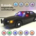 Luce di controllo magnetico in miniatura Lampada a LED a 8 modalità Kit per modellismo fai da te per robot/auto/materiali per scene di case delle bambole Illuminazione 1 pz