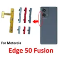 Pulsante del volume di accensione del telefono per Motorola Moto Edge 50 Fusion Nuovo On Off Up Down Parti del cavo flessibile con chiave laterale esterna Blu Rosa