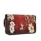 Portefeuille en cuir véritable pour femmes, porte-monnaie, porte-monnaie imprimé floral, pochettes longues, portefeuilles et bourses pour femmes