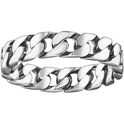 Fingerring THOMAS SABO "Kettenglieder-Ring, TR2496-413-39-54-68, TR2496-637-21-54-68" Gr. 68, silber (silberfarben), Fingerringe, Damen, 68, Silber 925 (Sterlingsilber), 5mm Image