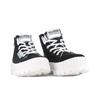 Schnürboots PALLADIUM "PALLASHOCK BACKZIP 2", Gr. 42, schwarz, Textil, Leder, sportlich, Schuhe