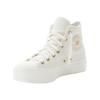 Sneaker CONVERSE "CHUCK TAYLOR ALL STAR LIFT PLATFORM GOLD", Gr. 37,5, egret, egret, gold, Synthetik, sportlich, Schuhe
