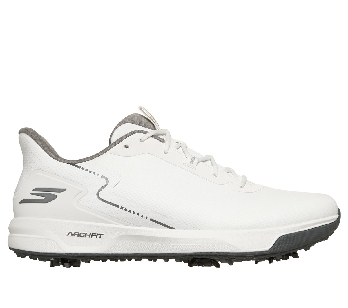 Skechers Men's Waterproof: GO GOLF Elite Vortex - Rival Shoes | Size 10.0 | White | Synthetic/Textile | Arch Fit