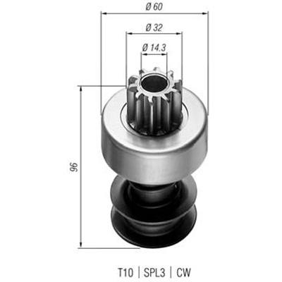 MAGNETI MARELLI Ritzel, Starter Universal 940113020026 Image