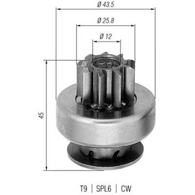 MAGNETI MARELLI Ritzel, Starter Universal 940113020237 Image
