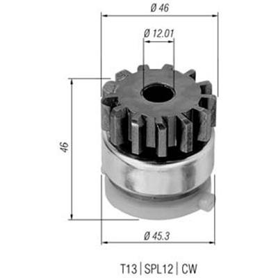 MAGNETI MARELLI Ritzel, Starter Universal für FORD 106688 F7RUK614 10670F7RU 940113020294 Image