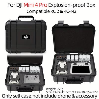 TEMU For 4 Pro Explosion-proof Protective Case, Mini 4 Pro Portable Hard Shell, Large Capacity, Compatible With 4 Image