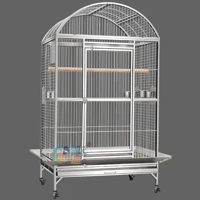 Stainless Steel Metal Parrot Bird Cage, Extra Large, Giant Large Bird Cage, Villa Parrot Breeding Cage ST68R