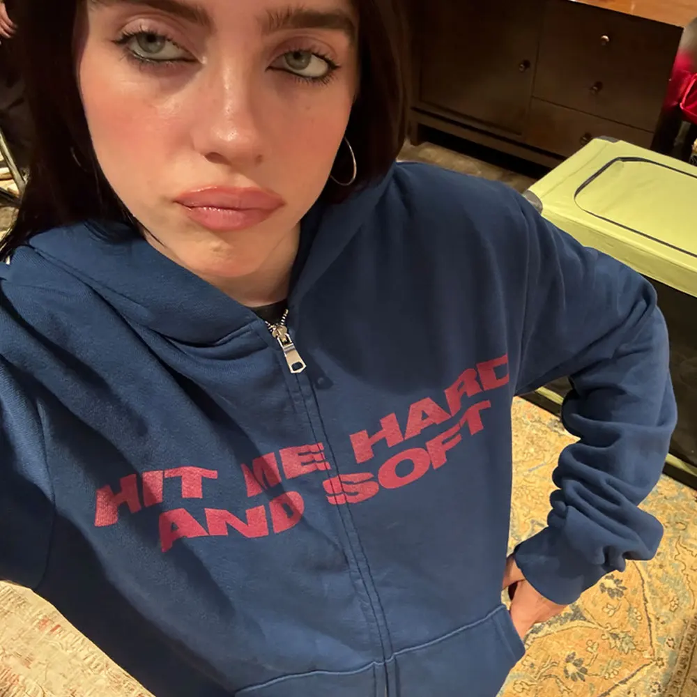 Hit Me Hard and Soft 2025 Tour Zipper Hoodies Fans Gift Men Women Clothing Pullovers Fashion Hip Hop Zip Up Sweatshirts Jackets