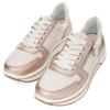 Keilsneaker ARA "SAPPORO", Damen, Gr. 6 (39), beige (sand, weiß), Glattleder, sportlich, Schuhe, Keilsneaker, Schnüschuh in Komfortweite H (= sehr weit)