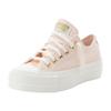 Sneaker CONVERSE "CHUCK TAYLOR ALL STAR LIFT PLATFORM GOLD", Gr. 40, pale petal, egret, gold, Leder, sportlich, Schuhe