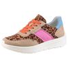 Keilsneaker ARA "NEW YORK", Damen, Gr. 7 (40,5), leo multicolor, Velourslederimitat, Textil, animal-print, sportlich, Schuhe, Keilsneaker, Schnürschuh in Komfortweite H (= sehr weit)