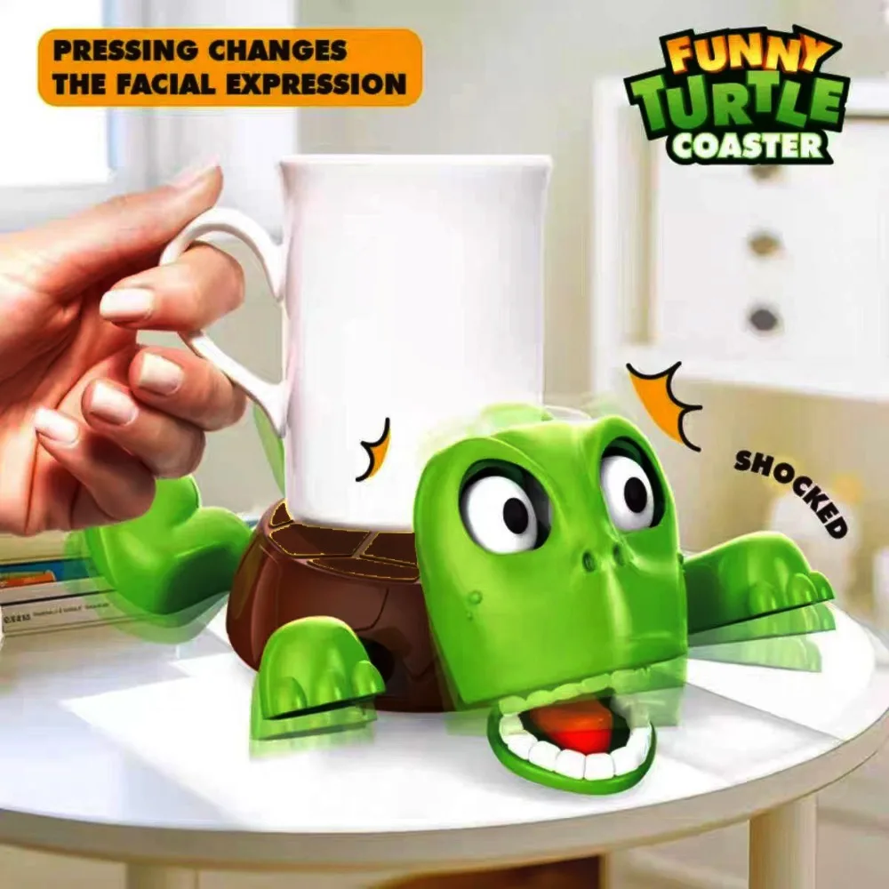 Neue lustige Untersetzer Schildkröte Tasse Pad, Schildkröte Untersetzer kreative dekorative Ornament, Tee Kaffee Becher Getränke Halter Becher Basis Home Decor Image