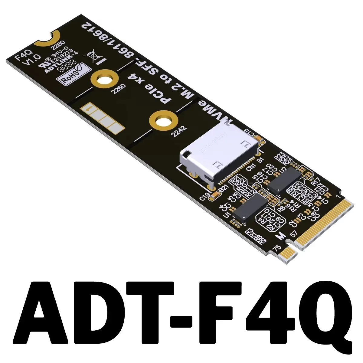 PCIe 4.0 X4 64 Gbit/s OCuLink Laptop Externe Grafikkarte ATX GPU Dock Zubehör M.2 NVMe zu SFF-8612 Oculink eGPU Adapterkarte Image