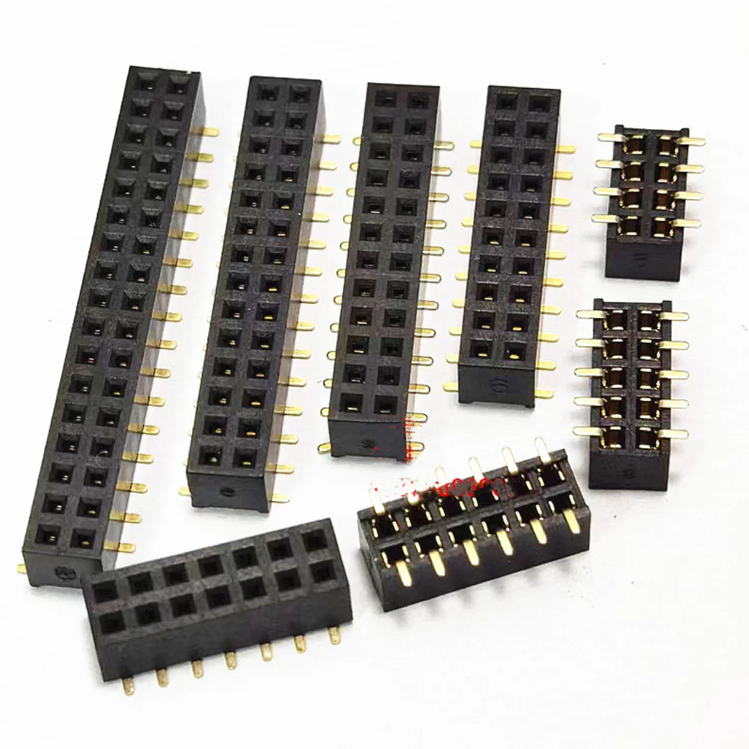 10PCS SMD SMT 2*2/3/4/5/6/7/8/9/10/12/15/20/40PIN zweireihig WEIBLICH PIN HEADER 2,0 MM PITCH Stecker buchse 2X/6/8/10/20 Image