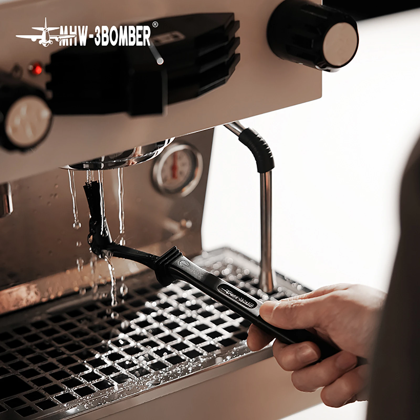MHW-3BOMBER Kaffeemaschinen-Reinigungsbürste 1/3/6 Stück Espresso-Maschinen-Werkzeuge Professionelles Reinigungswerkzeug Barista Café Zubehör