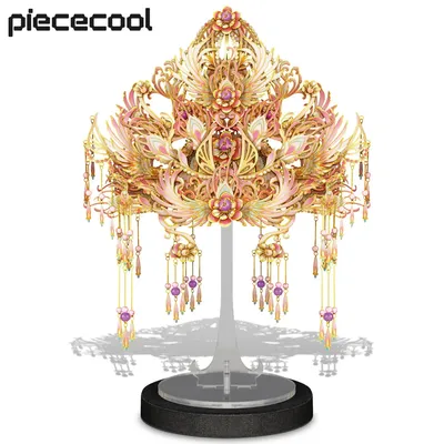 Piececool Metal Model Kits Lovely Flower Crown 3D Puzzles DIY Craft for Home Decoration Jigsaw