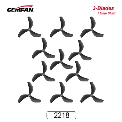 6/8Pairs Gemfan 2218 3-Blades Propellers 1.5mm Shaft For Pavo20 Pro Brushless Bwhoop Quadcopter Frame CW CCW Props