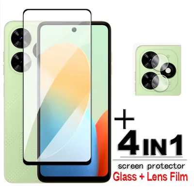 For Tecno Spark Go 2024 Glass Spark Go 2024 Tempered Glass 2.5D Full Cover Glue HD Screen Protector