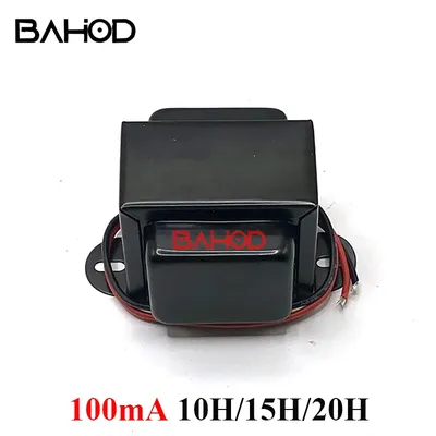 BAHOD 10H 15H 20H 100mA Choke Inductor Transformer EI57*30 Fully Shielded for Vacuum Tube Amplifier