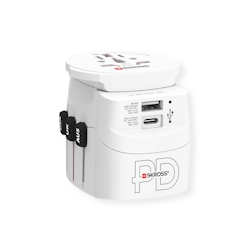 Skross PRO Light USB A/C 30PD World Reiseadapter, Weltweit Image