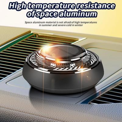 Car Air Freshener, Solar Rotation Aromatherapy Essential Diffuser