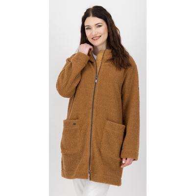 Fleecejacke LPO "CARRY WMN", Damen, Gr. 36/38 (M), braun, 100% Polyester, sportlich, tailliert, Langarm, Jacken, Teddyfleece Longjacke Image