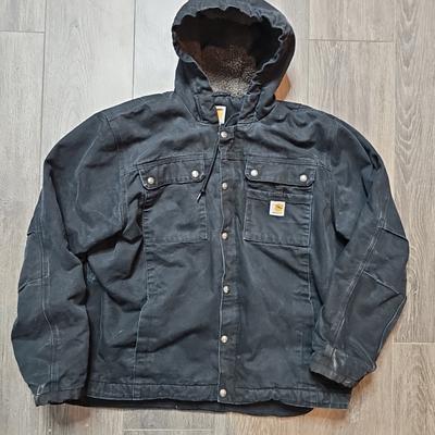 Carhartt Jackets & Coats | Carhartt Men's Bartlett Jacket Black Xl 103826 Blk Sherpa Lined | Color: Black | Size: Xl