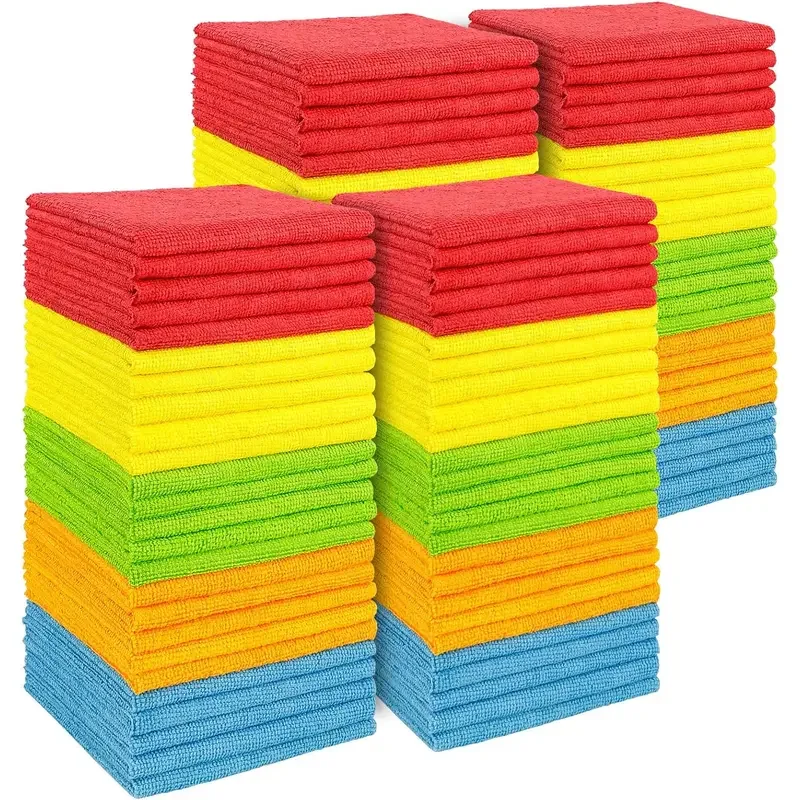 5 stücke Mikrofaser Auto Reinigung Handtuch Automobil Motorrad Waschen Glas Haushalt Reinigung Kleines Handtuch Image