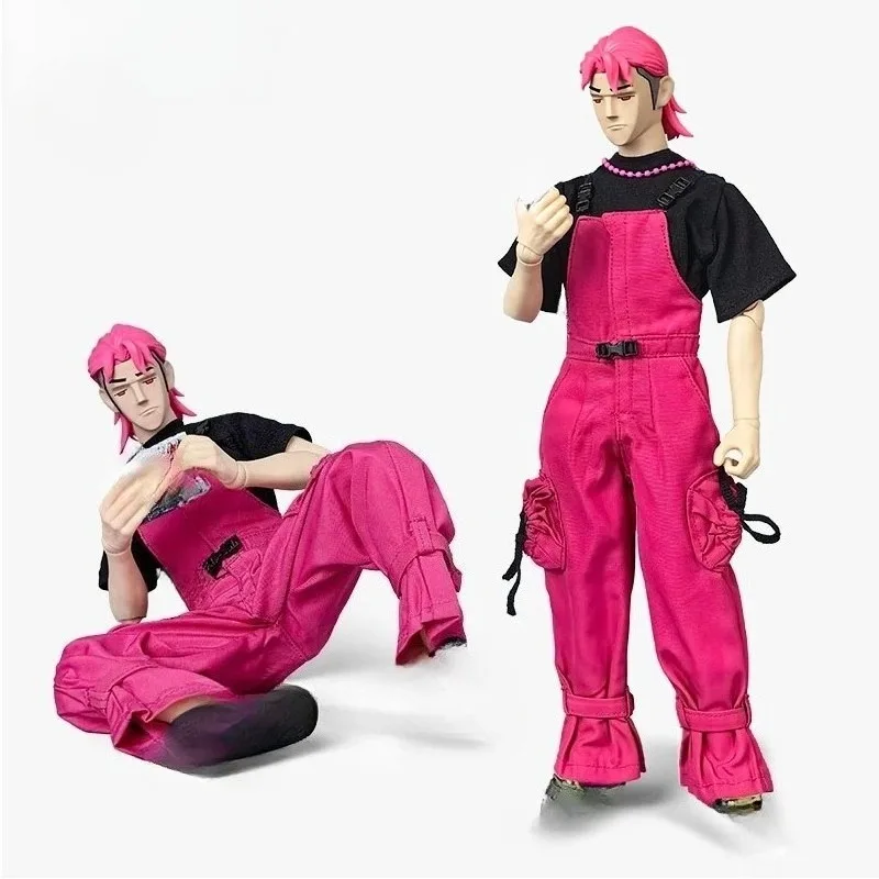 GOON 1/6 Maßstab Männlicher Soldat Millennial Trends Hosenträgerhose T-Shirt Schuhe Set Kleidung für 12 Zoll Geschenk Figur Körper