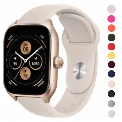 22mm silikon band für amazfit gts 4/3/2/2e/gts2 mini/gtr 42mm/47mm/gtr 3/3 pro/2/2e sport 20mm uhr Image