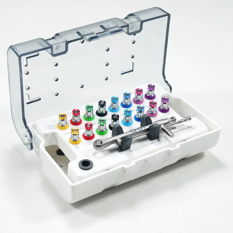 Universal Dental Implantat Drehmoment Schraubendreher Wrench Kit 15-70 Ncm Ratsche Treiber Zahnmedizin Implantologie Prothetische Werkzeuge Set Image