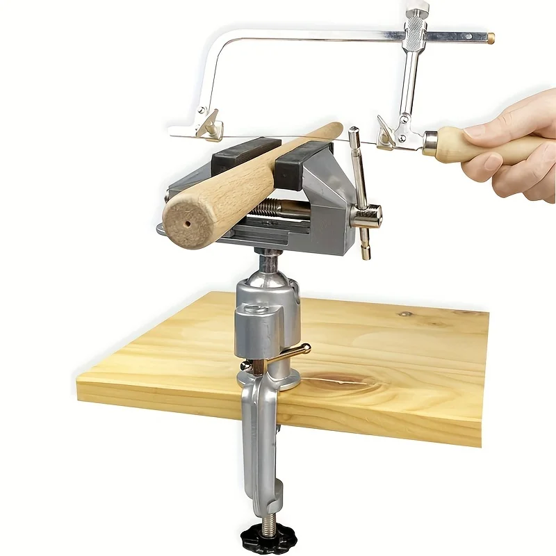Drehbarer Schraubstock 360° ° Verstellbarer Schleifständer für Holz, Metall, Schmuck, Bohrprojekte, Metallklemmmechanismus Image
