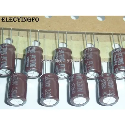 10 Stück/100 Stück 500 V 3,3 UF KOSHIN KLH-Serie 8 x 12 mm niedriger Impedanz 500 V 3,3 uF 450 V Image