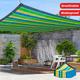 UV Protection Mesh Tarp Net Multicolor Outdoor Sun Shade Net UV Protection Breathable Mesh Tarp with Reinforced Corners and Grommets Non-Waterproof PE Fabric Sunscreen Canopy for Camping and Garden