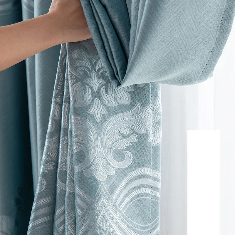 Dreamwood-Rideau de fenêtre jacquard de style européen pour salon, occultant isolant, nouveau tissu, haute qualité, prêt à l
