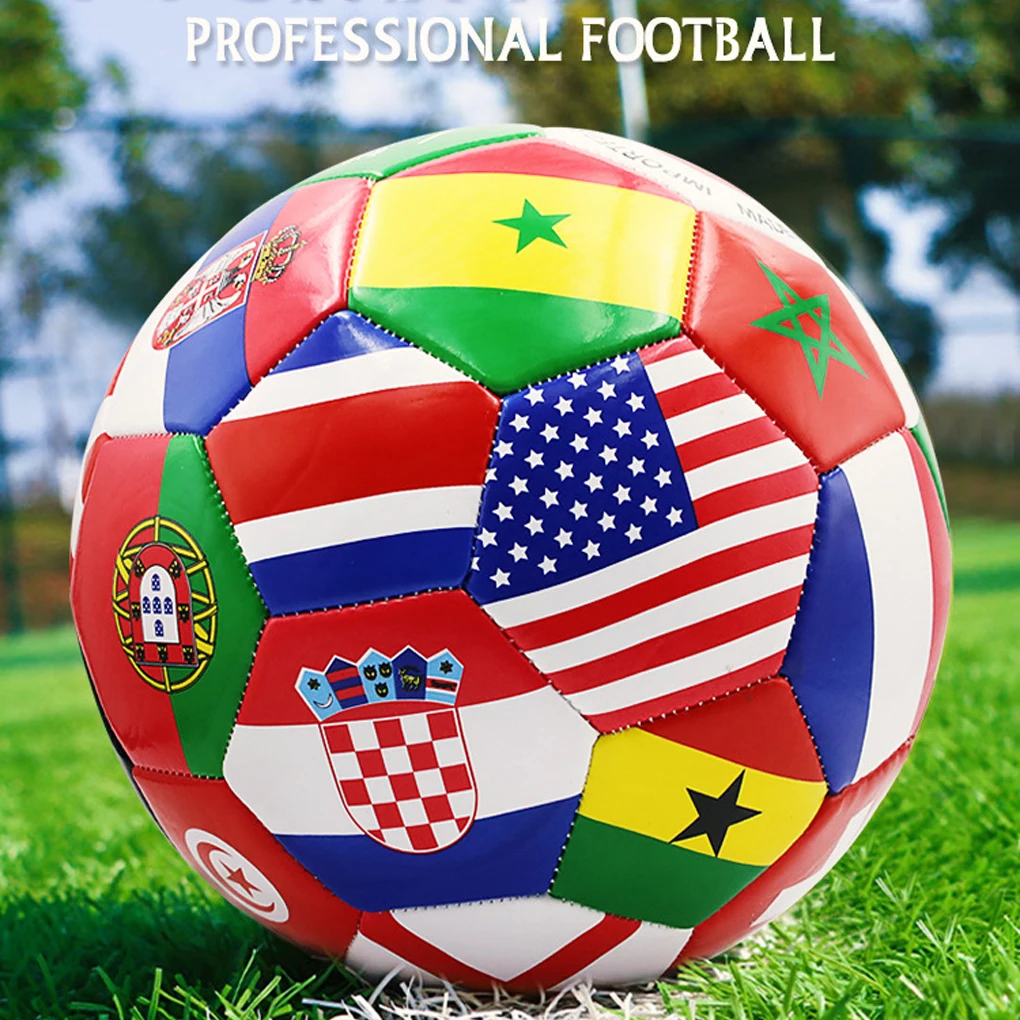 Soccer Ball National Flag Colours Soccer Ball Suitable For Different Surfaces And Teamwork Innovative Foot Balls Training Fun